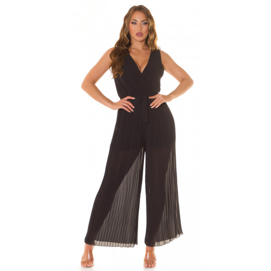 Koucla svart V-jumpsuit med...