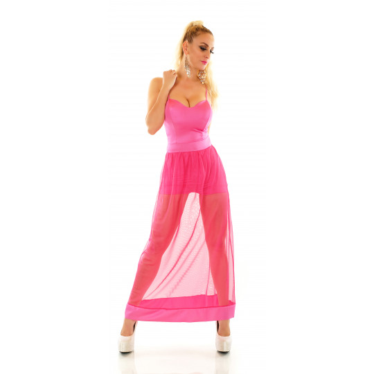 Rosa playsuitklänning med...