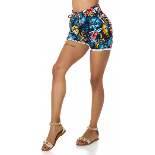 Siniset lehtikuvioiset...