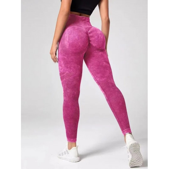 Pink workout tights with...