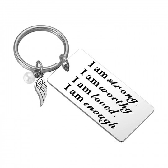 I am enough keychain