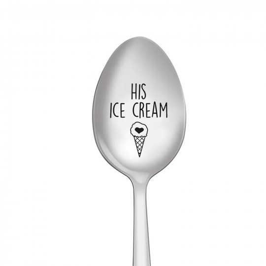 His ice cream spoon