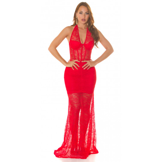 Koucla punainen pitsinen...