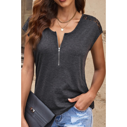 Tummanharmaa lyhythihainen...