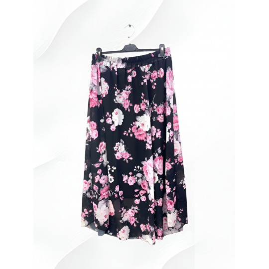 EF musta kukkakuvioinen...