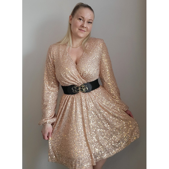 Aprikos Långärmad Wrap-Look...