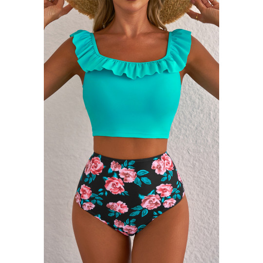 Turkoosit korkeavyötäröiset...