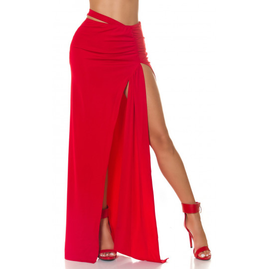 Koucla punainen maksihame...