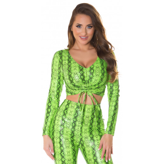 Vihreä käärmekuvioinen...